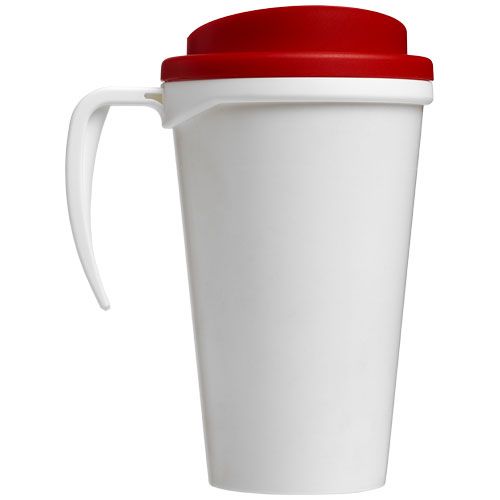 blanco/rojo Brite-Americano® Vaso térmico de 350 ml