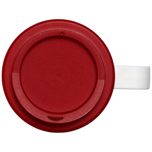 blanco/rojo Brite-Americano® Vaso térmico de 350 ml