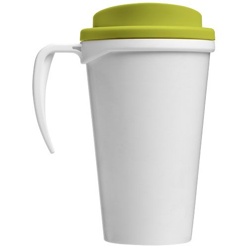 blanco/verde lima Brite-Americano® Vaso térmico de 350 ml