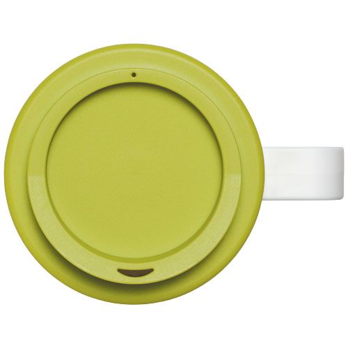 blanco/verde lima Brite-Americano® Vaso térmico de 350 ml