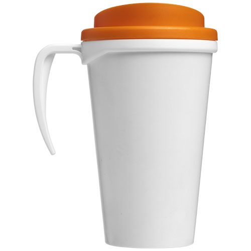 blanco/naranja Brite-Americano® Vaso térmico de 350 ml