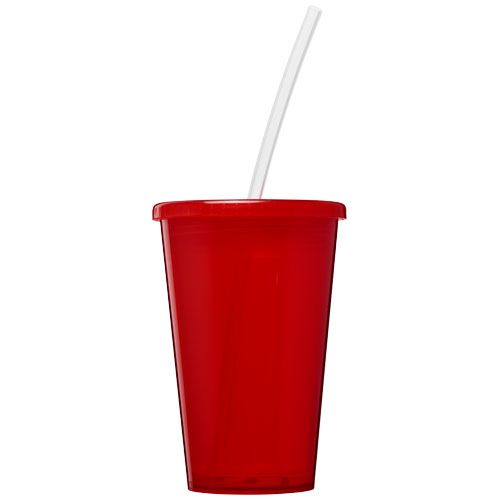 red Vaso de pared doble de 350 ml Stadium