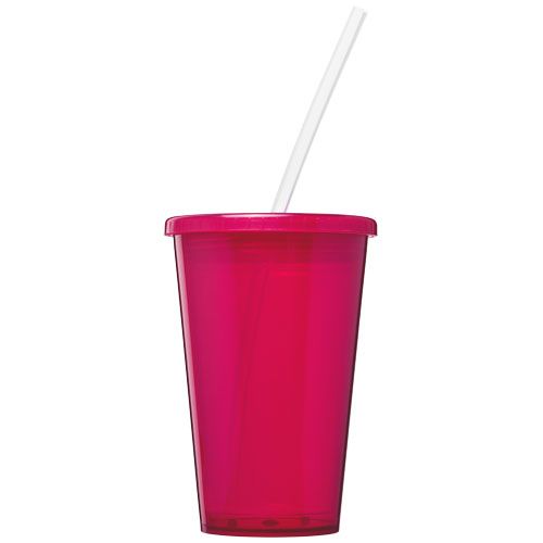 magenta Vaso de pared doble de 350 ml Stadium