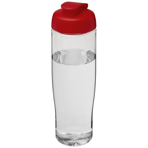 transparente/rojo Bidón deportivo con Tapa Flip de 700 ml H2O Active®