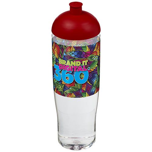 transparente/rojo Bidón deportivo con Tapa Dome de 700 ml H2O Active®