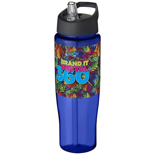 azul/negro Bidón deportivo con tapa con boquilla de 700 ml H2O Active®