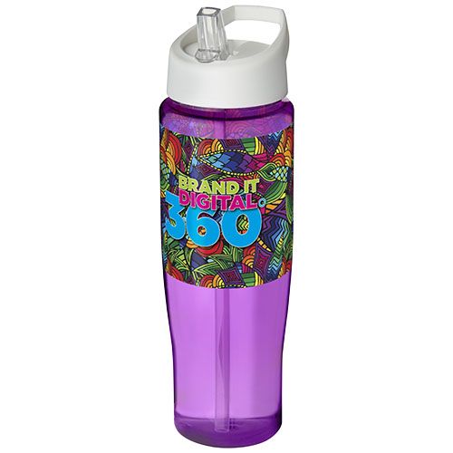 morado/blanco Bidón deportivo con tapa con boquilla de 700 ml H2O Active®