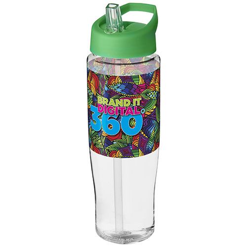 transparente/verde Bidón deportivo con tapa con boquilla de 700 ml H2O Active®