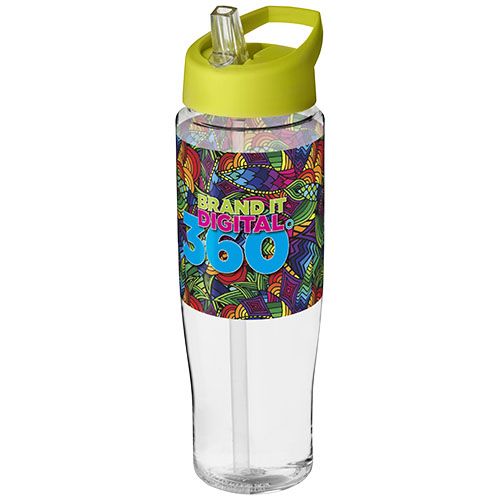 transparente/verde lima Bidón deportivo con tapa con boquilla de 700 ml H2O Active®