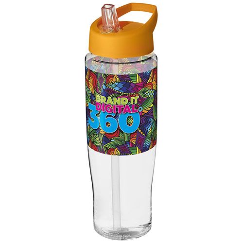 transparente/naranja Bidón deportivo con tapa con boquilla de 700 ml H2O Active®