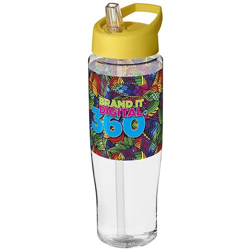 transparente/amarillo Bidón deportivo con tapa con boquilla de 700 ml H2O Active®