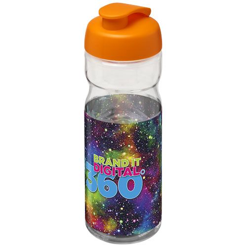 transparente/naranja Bidón deportivo con Tapa Flip de 650 ml H2O Active®