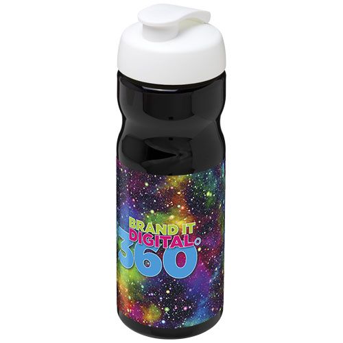 negro/blanco Bidón deportivo con Tapa Flip de 650 ml H2O Active®