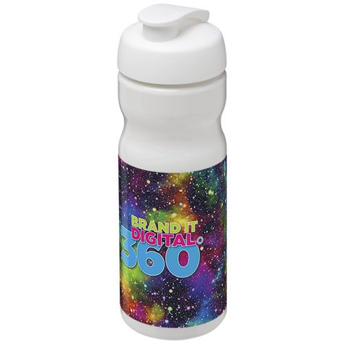 white Bidón deportivo con Tapa Flip de 650 ml H2O Active®