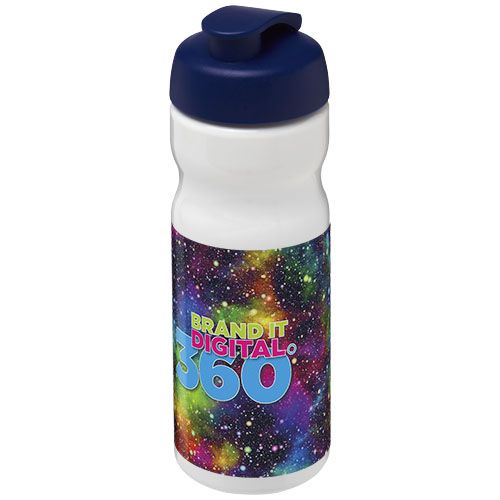 blanco/azul Bidón deportivo con Tapa Flip de 650 ml H2O Active®
