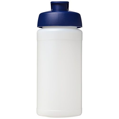 transparente/azul Bidón deportivo con Tapa Flip de 500 ml Baseline™
