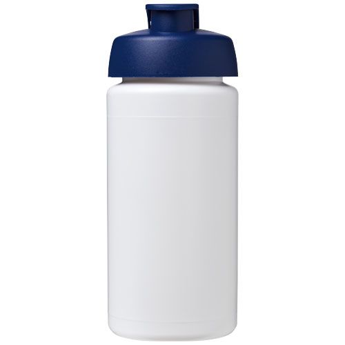 blanco/azul Bidón deportivo con Tapa Flip de 500 ml con asa Baseline™