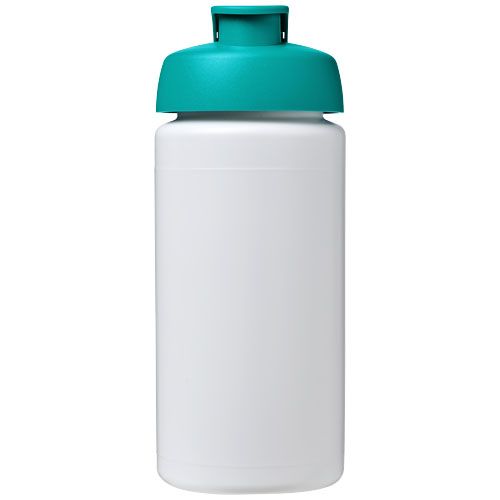 blanco/verde agua Bidón deportivo con Tapa Flip de 500 ml con asa Baseline™