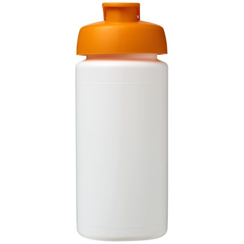 blanco/naranja Bidón deportivo con Tapa Flip de 500 ml con asa Baseline™