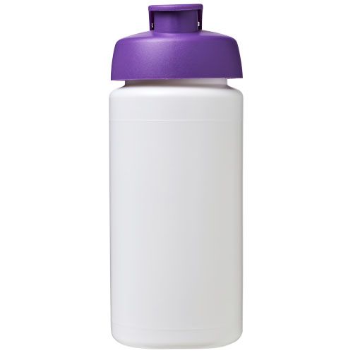 blanco/morado Bidón deportivo con Tapa Flip de 500 ml con asa Baseline™