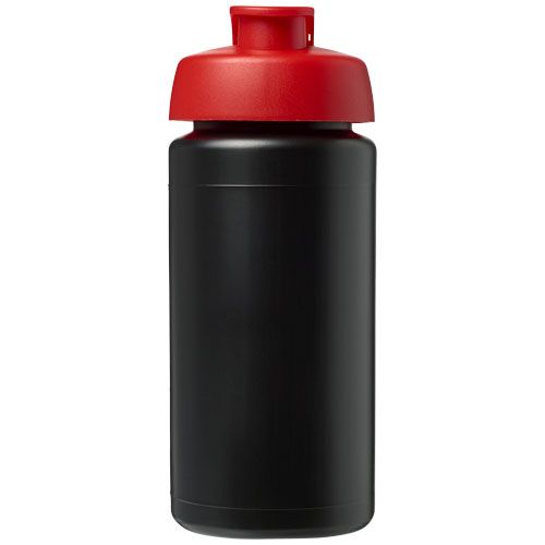 negro/rojo Bidón deportivo con Tapa Flip de 500 ml con asa Baseline™