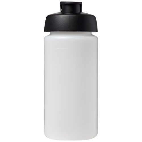 transparente/negro Bidón deportivo con Tapa Flip de 500 ml con asa Baseline™