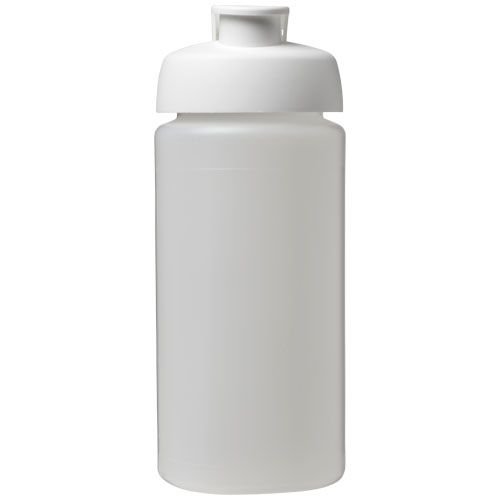 transparente/blanco Bidón deportivo con Tapa Flip de 500 ml con asa Baseline™