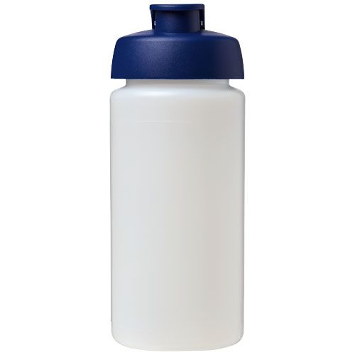 transparente/azul Bidón deportivo con Tapa Flip de 500 ml con asa Baseline™
