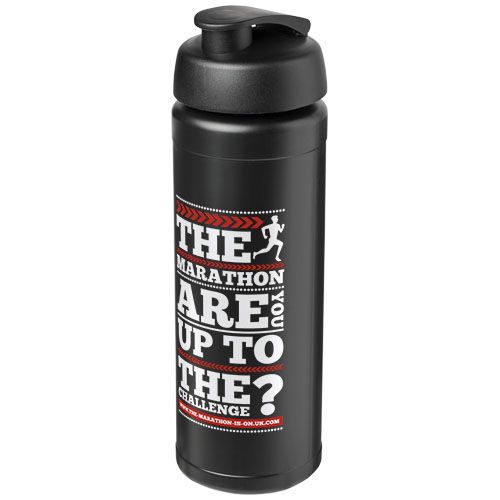 black Bidón deportivo con Tapa Flip de 750 ml con agarradera Baseline™