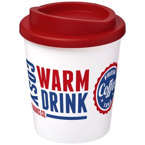 blanco/rojo Americano® Vaso térmico de 250 ml
