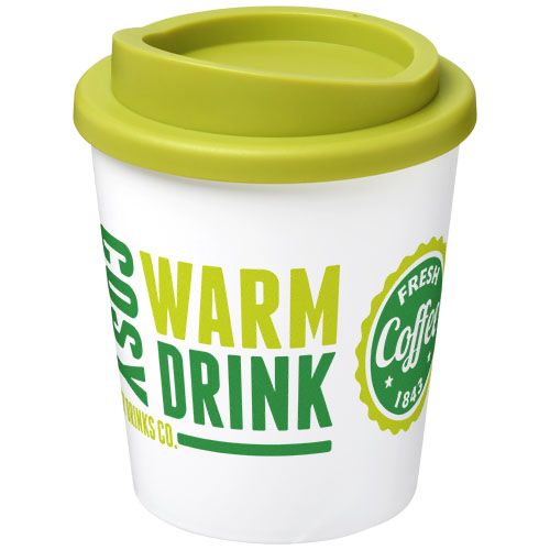 blanco/verde lima Americano® Vaso térmico de 250 ml