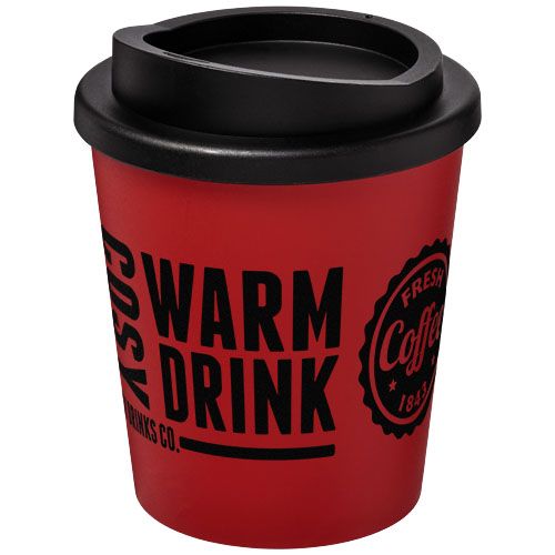 rojo/negro Americano® Vaso térmico de 250 ml