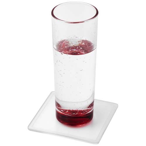 Sous-verre carré Ellison plastique avec insertion de papier - 3