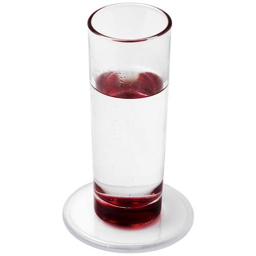 Sous-verre rond Ellison plastique avec insertion de papier - 3
