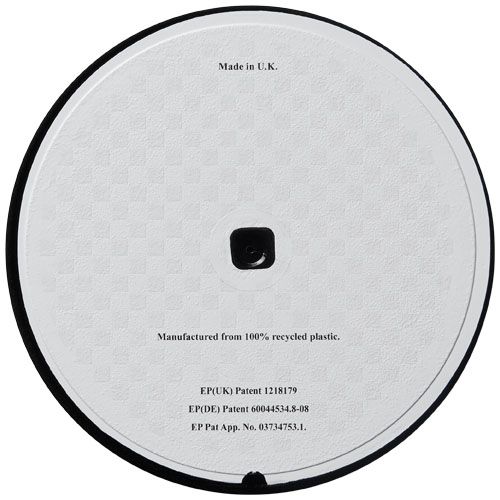 black Brite-Mat® Posavasos redondo