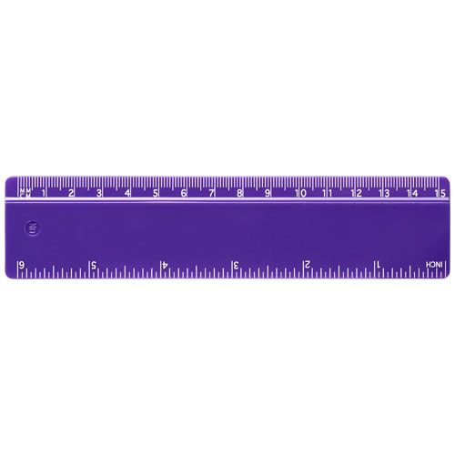 purple Regla de plástico de 15 cm