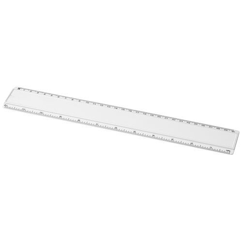 REGLA DE PLÁSTICO DE 30 CM CON INSERTO DE PAPEL 