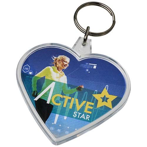 Llavero con forma de corazón 