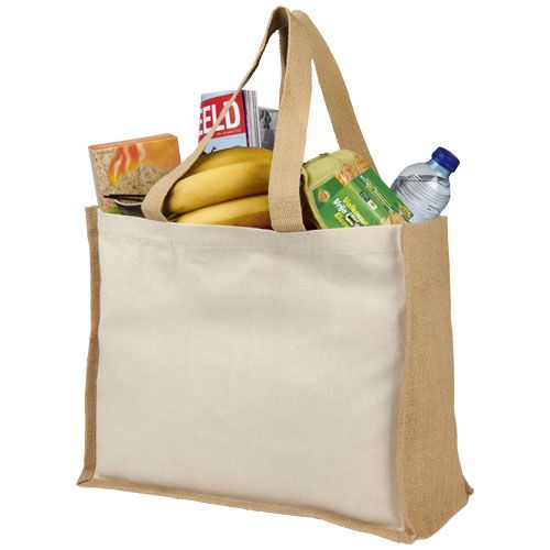 Bolsa Tote para la compra de lona y yute de 320 g/m² 