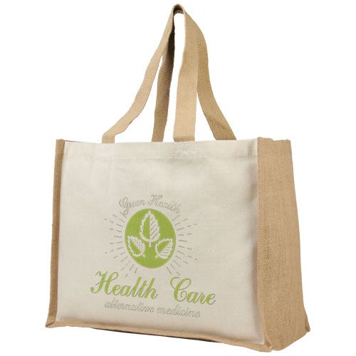 Bolsa Tote para la compra de lona y yute de 320 g/m² 