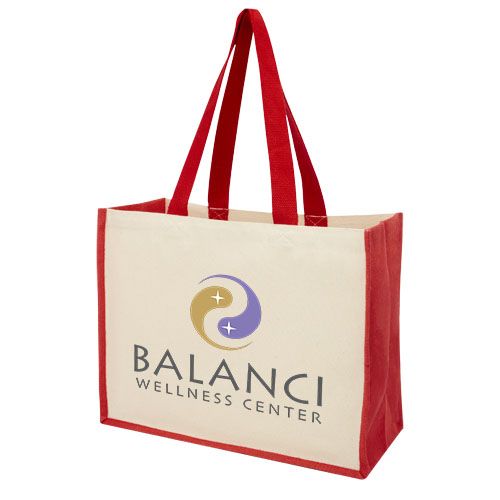 Bolsa Tote para la compra de lona y yute de 320 g/m² 