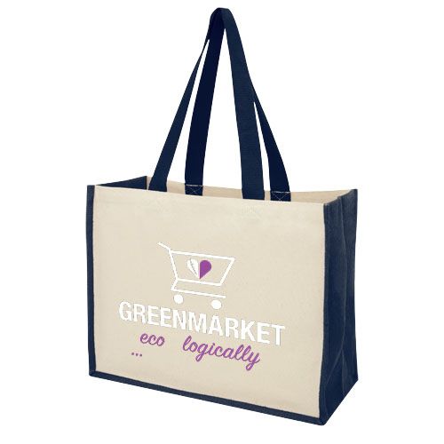 Bolsa Tote para la compra de lona y yute de 320 g/m² 