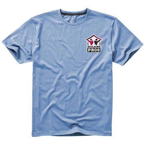 azul claro Camiseta de manga corta para hombre