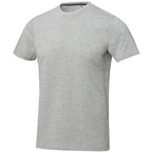 gris mezclado Camiseta de manga corta para hombre