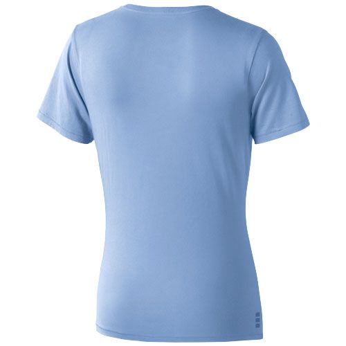 azul claro Camiseta de manga corta para mujer