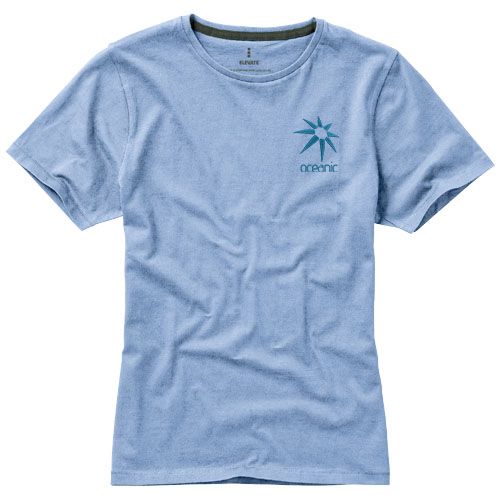 azul claro Camiseta de manga corta para mujer