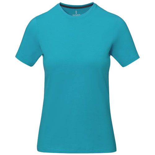 verde agua Camiseta de manga corta para mujer