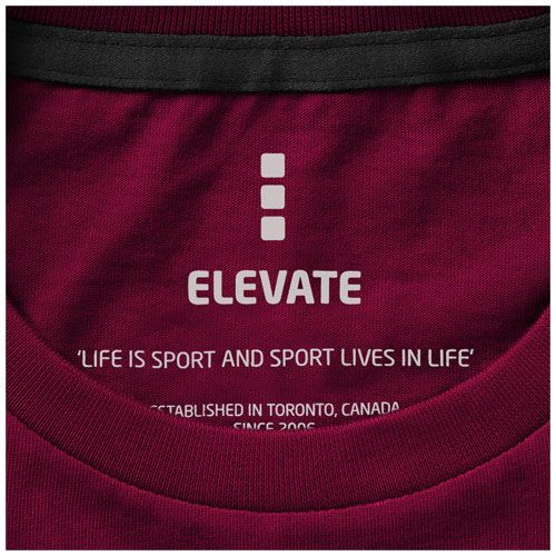 burdeos Camiseta de manga corta para mujer