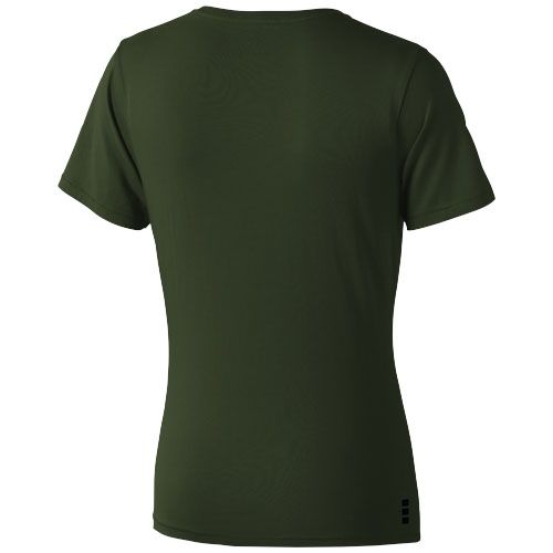 verde militar Camiseta de manga corta para mujer