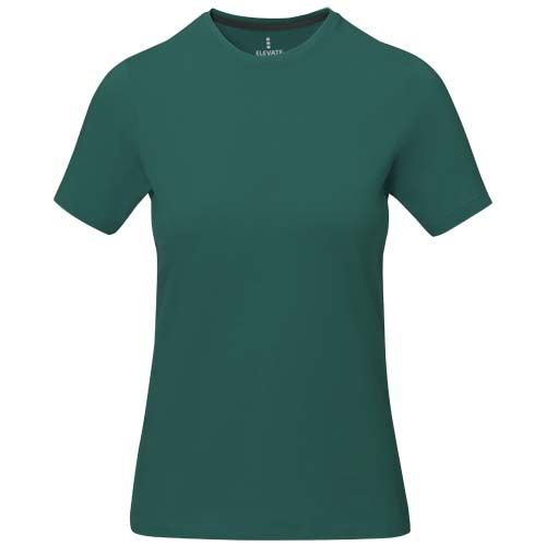 verde bosque Camiseta de manga corta para mujer